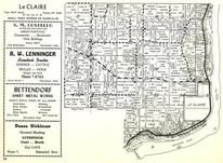 Le Claire Township, Mississippi River, Smith's Island, Scott County 1950